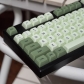 Mint Matcha 104+11 / 22 XDA profile Keycap Set Cherry MX PBT Dye-subbed for Mechanical Gaming Keyboard